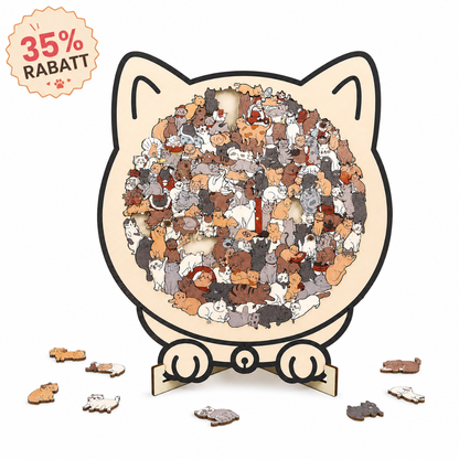 Wooden Puzzle for Cat Lovers